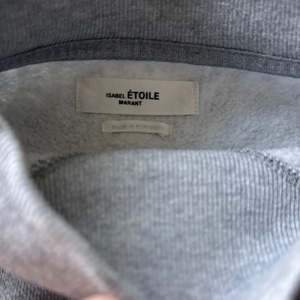 Isabel Marant Pink Logo Gray Crew Neck Sweater - Picture 3 of 11